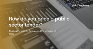 JGP Consultancy article card: How do you price a public sector tender?