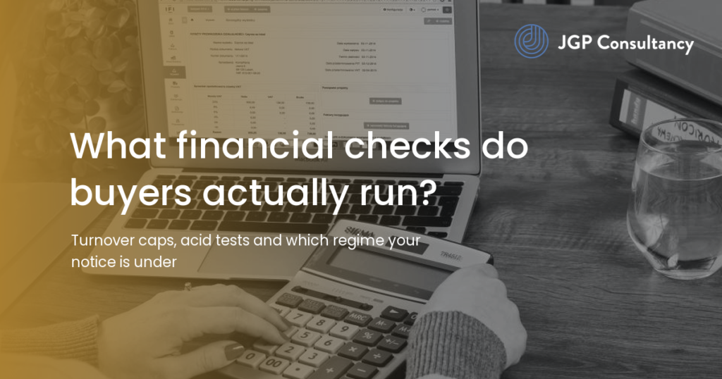 JGP Consultancy article card: Tenders and your accounts: what financial checks do buyers actually run?